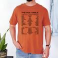 The Books Of The Bible Old And New Testament Complete List Men's Comfort Colors T-Shirt Yam The Books Of The Bible Old And New Testament Complete List Men's Comfort Colors T-Shirt Yam