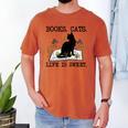 Books Cats Life Is Sweet Cat Book Lover Men Women Teen Men's Comfort Colors T-Shirt Yam Books Cats Life Is Sweet Cat Book Lover Men Women Teen Men's Comfort Colors T-Shirt Yam