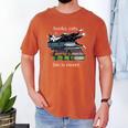 Books Cats Life Is Sweet Cats Books Lover Men Women Men's Comfort Colors T-Shirt Yam