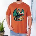 Books Dragon Reading Book Lover Men's Comfort Colors T-Shirt Yam Books Dragon Reading Book Lover Men's Comfort Colors T-Shirt Yam
