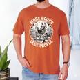 More Books Less People Introvert Skeleton Reading Men's Comfort Colors T-Shirt Yam More Books Less People Introvert Skeleton Reading Men's Comfort Colors T-Shirt Yam