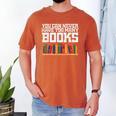 Never Too Many Books Read Book Reading Librarian Men Women Men's Comfort Colors T-Shirt Yam