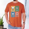 Books Yarn Coffee Repeat Crocheting Men's Comfort Colors T-Shirt Yam