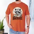 Booktrovert Raccoon Reading And Coffee For Book Lover Men's Comfort Colors T-Shirt Yam