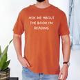 Bookworm Ask Me About The Book I'm Reading Men's Comfort Colors T-Shirt Yam Bookworm Ask Me About The Book I'm Reading Men's Comfort Colors T-Shirt Yam