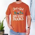 Bookworm Book Just A Girl Who Loves Books Men's Comfort Colors T-Shirt Yam