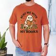 Bury Me With My Books Ghost Tee Men's Comfort Colors T-Shirt Yam