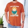 Cat Reading Books Bookworm Read One More Chapter Men's Comfort Colors T-Shirt Yam Cat Reading Books Bookworm Read One More Chapter Men's Comfort Colors T-Shirt Yam