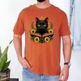 Cat For Women Book Lover Cute Cat And Book Men's Comfort Colors T-Shirt Yam Cat For Women Book Lover Cute Cat And Book Men's Comfort Colors T-Shirt Yam