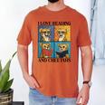 Cheetah Love Reading And Cheetahs Kids Bookworm Men's Comfort Colors T-Shirt Yam Cheetah Love Reading And Cheetahs Kids Bookworm Men's Comfort Colors T-Shirt Yam
