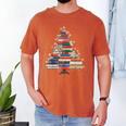 Christmas Tree Book Bookworm Men's Comfort Colors T-Shirt Yam