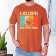 I Like Coffee And Maybe 3 People Introvert Anti-Social Men's Comfort Colors T-Shirt Yam