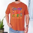 Color Our World Summer Reading 2025 Boho Wildflower Book Men's Comfort Colors T-Shirt Yam