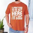 Cool Introvert Just Pretends I'm Not Heres Men's Comfort Colors T-Shirt Yam