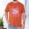 Coquette Bow All Booked For Valentines Teacher Book Men's Comfort Colors T-Shirt Yam Coquette Bow All Booked For Valentines Teacher Book Men's Comfort Colors T-Shirt Yam