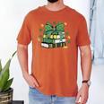 Coquette Bow Books St Patrick's Shamrock Bookworm Librarian Men's Comfort Colors T-Shirt Yam