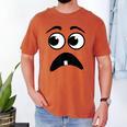 Creepy Face Carrot Halloween Book Character Costume Men's Comfort Colors T-Shirt Yam