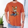 Cute Coyote With Book I Kids Coyote Men's Comfort Colors T-Shirt Yam Cute Coyote With Book I Kids Coyote Men's Comfort Colors T-Shirt Yam