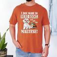 Cute Glasses Read Books & Pet My Maltese Lover Men's Comfort Colors T-Shirt Yam