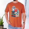 Cute Reading Seal On Books Book Lover Men's Comfort Colors T-Shirt Yam Cute Reading Seal On Books Book Lover Men's Comfort Colors T-Shirt Yam