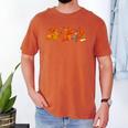 Cute Turkey Reading Book Librarian Bookworm Thanksgiving Men Men's Comfort Colors T-Shirt Yam