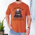 Dark Romance Merch I Put Down My Book Lover Spicy Skeleton Men's Comfort Colors T-Shirt Yam