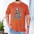 Dark Romance Had Me At Trigger Warning Skeleton Smutt Book Men's Comfort Colors T-Shirt Yam