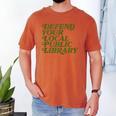 Defend Your Local Public Library For Book Lovers Men's Comfort Colors T-Shirt Yam Defend Your Local Public Library For Book Lovers Men's Comfort Colors T-Shirt Yam