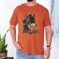 Dog Book Flower Men's Comfort Colors T-Shirt Yam
