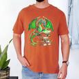 Dragon Reading Books Bookworm Men's Comfort Colors T-Shirt Yam