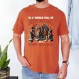 Dragon In A World Full Of Bookworms Be A Book Dragon Men's Comfort Colors T-Shirt Yam