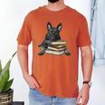 Dutch Shepherd Books Reading Dog Breed Graphic Men's Comfort Colors T-Shirt Yam Dutch Shepherd Books Reading Dog Breed Graphic Men's Comfort Colors T-Shirt Yam