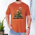 Easily Distracted By Cats And Books Men's Comfort Colors T-Shirt Yam