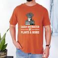 Easily Distracted By Plants & Books Plant Book Lover Men's Comfort Colors T-Shirt Yam Easily Distracted By Plants & Books Plant Book Lover Men's Comfort Colors T-Shirt Yam