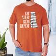 Eat Sleep Read Repeat Reading Book Librarian Men Women Kids Men's Comfort Colors T-Shirt Yam