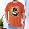 Educated Afro Girl Reading Book Lover History Month Men's Comfort Colors T-Shirt Yam Educated Afro Girl Reading Book Lover History Month Men's Comfort Colors T-Shirt Yam