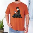 Emily Dickinson Reading A Book Men's Comfort Colors T-Shirt Yam Emily Dickinson Reading A Book Men's Comfort Colors T-Shirt Yam