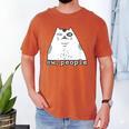 Ew People Introvert Sayings Sarcastic Cat Quote Men's Comfort Colors T-Shirt Yam Ew People Introvert Sayings Sarcastic Cat Quote Men's Comfort Colors T-Shirt Yam