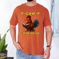F-CAW-F I'm Reading Chicken Book Lover Introvert Meme Men's Comfort Colors T-Shirt Yam