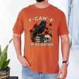 F-CAW-F I'm Reading Crow Book Lover Introvert Meme Men's Comfort Colors T-Shirt Yam