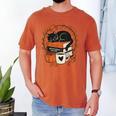 Fall Book Teacher Cat Books Halloween Autumn Librarian Men's Comfort Colors T-Shirt Yam Fall Book Teacher Cat Books Halloween Autumn Librarian Men's Comfort Colors T-Shirt Yam