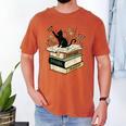 Fantasy Drama Tragedy Cat Book Lover Reading Humor Men's Comfort Colors T-Shirt Yam Fantasy Drama Tragedy Cat Book Lover Reading Humor Men's Comfort Colors T-Shirt Yam