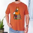Fox Books Read Reading Librarian America Men Women Kids Men's Comfort Colors T-Shirt Yam Fox Books Read Reading Librarian America Men Women Kids Men's Comfort Colors T-Shirt Yam
