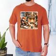 Fox Reads By Fireplace In Cabin Rustic Book Cozy Cup Tea Men's Comfort Colors T-Shirt Yam Fox Reads By Fireplace In Cabin Rustic Book Cozy Cup Tea Men's Comfort Colors T-Shirt Yam