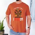 Freadom Tree Read Reading Librarian Book Across America Men's Comfort Colors T-Shirt Yam Freadom Tree Read Reading Librarian Book Across America Men's Comfort Colors T-Shirt Yam