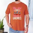 This Girl Loves Books And Gnomes Gardener Dwarf Garden Gnome Men's Comfort Colors T-Shirt Yam This Girl Loves Books And Gnomes Gardener Dwarf Garden Gnome Men's Comfort Colors T-Shirt Yam