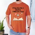 If You Give Me A Student I Will Love Them Book Magic Men's Comfort Colors T-Shirt Yam