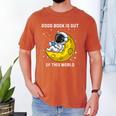 Good Book Is Out Of This World Astronaut Read Book Bookworm Men's Comfort Colors T-Shirt Yam Good Book Is Out Of This World Astronaut Read Book Bookworm Men's Comfort Colors T-Shirt Yam