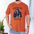 Good Girls Read Bad Books Sarcastic Skeleton Goth Skull Men's Comfort Colors T-Shirt Yam Good Girls Read Bad Books Sarcastic Skeleton Goth Skull Men's Comfort Colors T-Shirt Yam