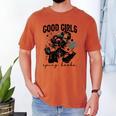 Good Girls Read Spicy Skeleton Book Club Men's Comfort Colors T-Shirt Yam
